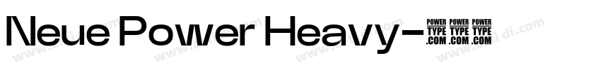 Neue Power Heavy字体转换